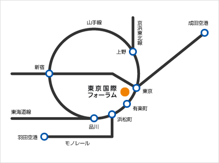 アクセスマップ(空港から)