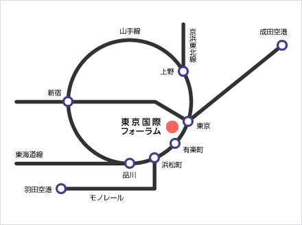 アクセスマップ(空港から)